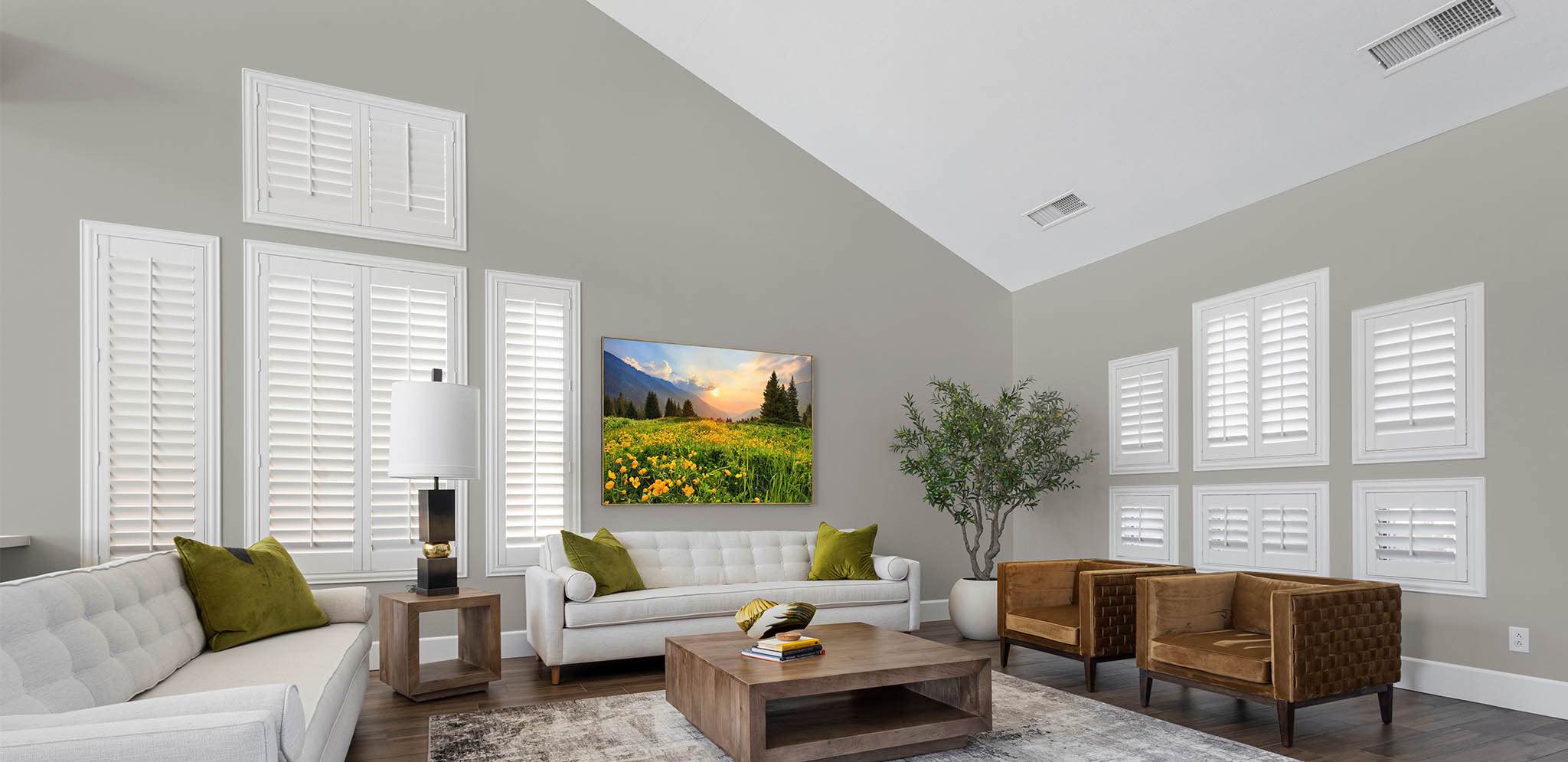 Shutters in a New Brunswick living room