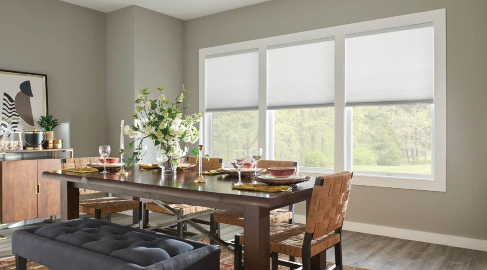 Cell shades in New Jersey kitchen